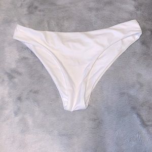 White bikini bottoms
